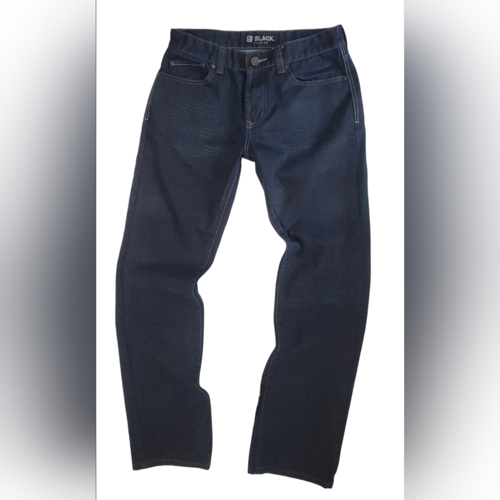 CJ Black Slim Straight Blue Wax  Jeans Mens Size 30 X 32  Dark Wash Denim Pants